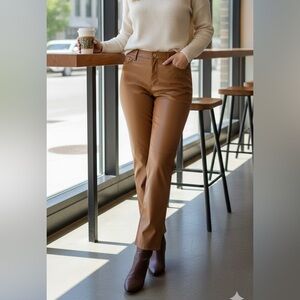 Take 50% OFF- INC International Concept Faux Leather Tan Pants, Size-16